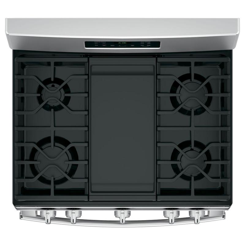 30" GE Gas Freestanding Range with Broil Drawer - JCGBS66SEKSS