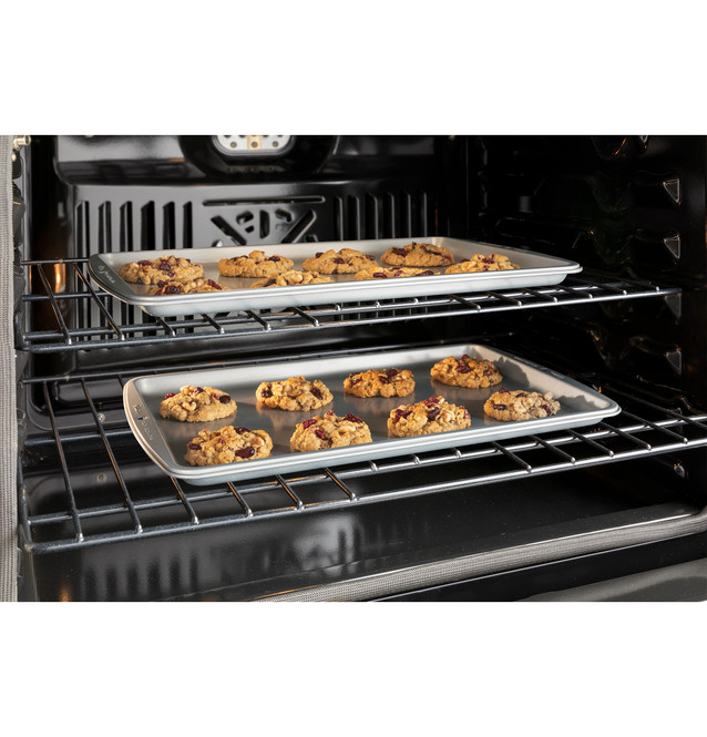 27" GE Smart Built-In Convection Single Wall Oven with No Preheat Air Fry - JKS5000DVBB