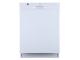 24" GE Built-In Front Control Dishwasher In White - GBF655SGPWW