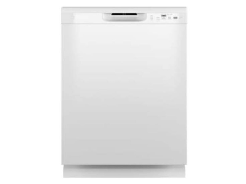24" GE Built-In Front Control Dishwasher in White - GDF510PGRWW