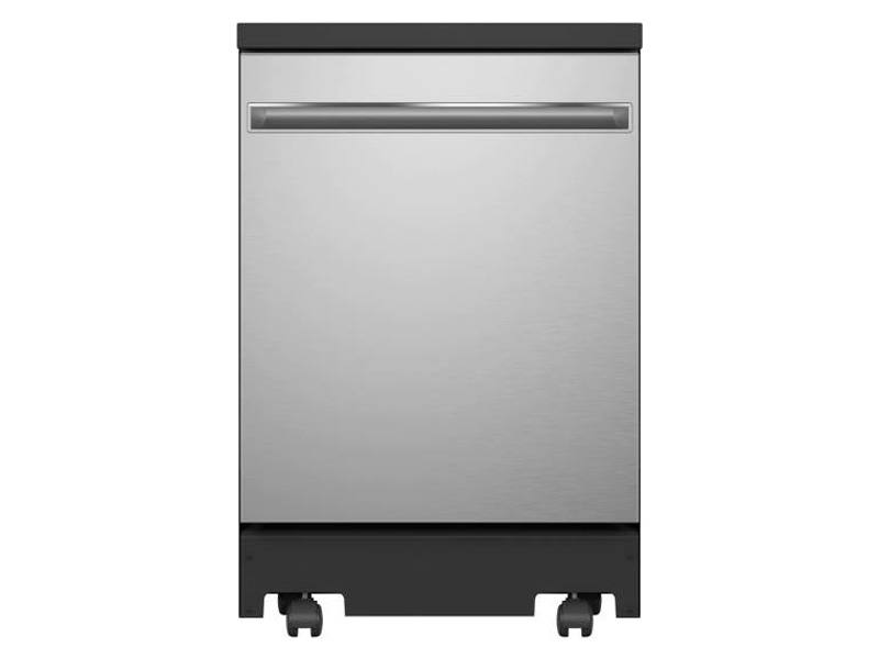 24" GE Interior Portable Dishwasher with Sanitize Cycle in Stainless Steel - GPT225SSLSS