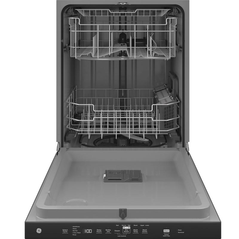 24" GE Top Control Plastic Interior Dishwasher with Sanitize Cycle - GDP630PYRFS