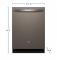 24" GE Energy Star Top Control with Stainless Steel Interior Dishwasher - GDT670SMVES