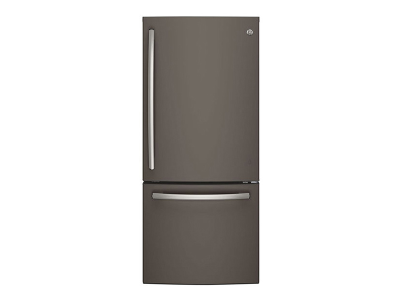 30" GE 20.9 Cu. Ft. Bottom-Freezer Refrigerator - GDE21DMKES