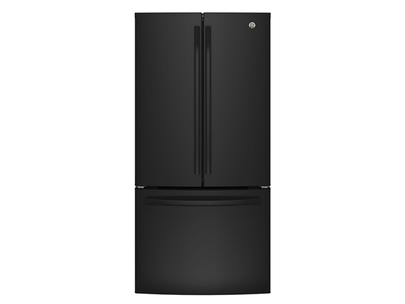 33" GE 18.6 Cu. Ft. Counter Depth French Door Refrigerator With Factory Installed Icemaker - GWE19JGLBB