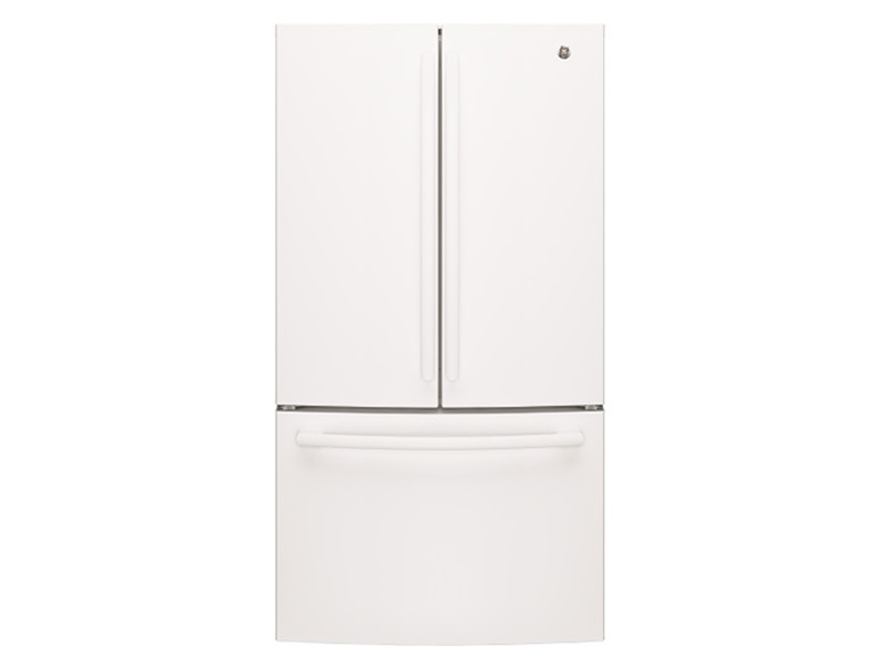 36" GE 26.7 Cu. Ft. Bottom Mount French Door Refrigerator - GNE27JGMWW