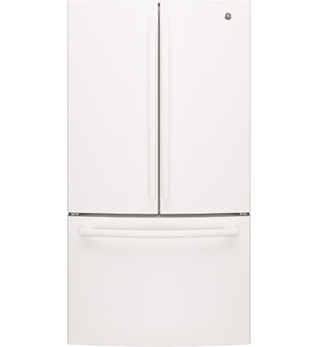 36" GE 26.7 Cu. Ft. Bottom Mount French Door Refrigerator - GNE27JGMWW