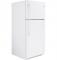 30" GE 18 Cu. Ft. Top-Freezer Frost-Free Refrigerator - GTE18FTLKWW