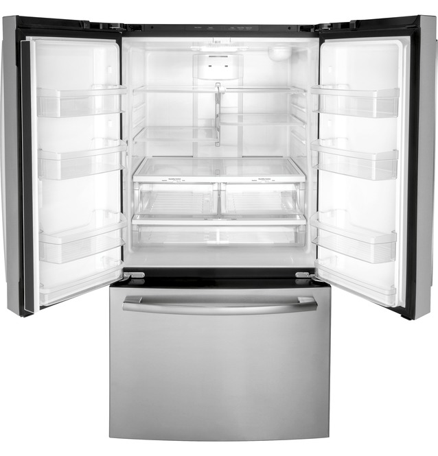 36" GE 27.0 Cu. Ft. Fingerprint Resistant French-Door Refrigerator - GNE27JYMFS