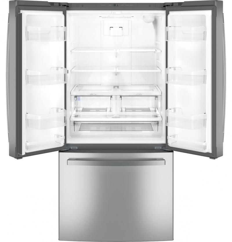 33" GE  French-Door Refrigerator in Stainless Steel - GNE25JYKFS