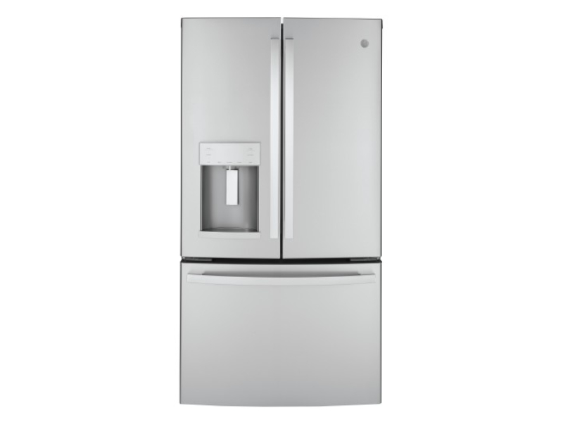 GE 22.1 Cu. Ft. Counter-Depth Fingerprint Resistant French-Door Refrigerator - GYE22GYNJFS