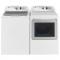27" GE 7.4 Cu. Ft. Capacity Top Load Gas Dryer With SaniFresh Cycle In White  - GTD65GBMRWS