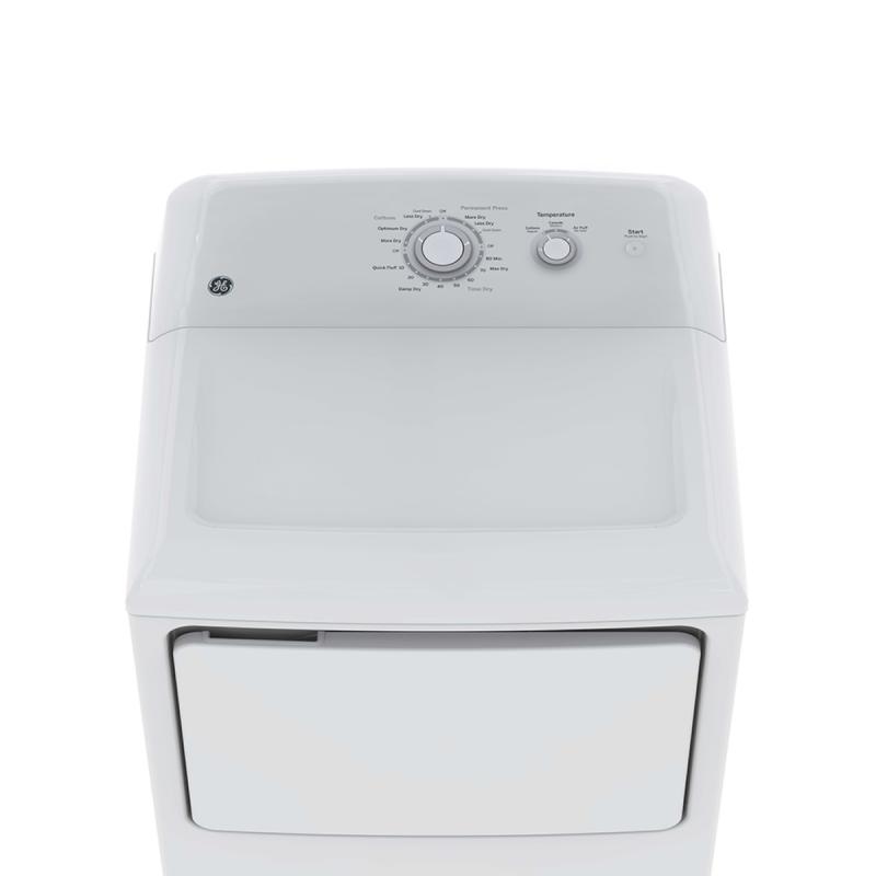 30" GE 6.2 Cu Ft. Capacity DuraDrum Electric Dryer White - GTD32EBMPWW