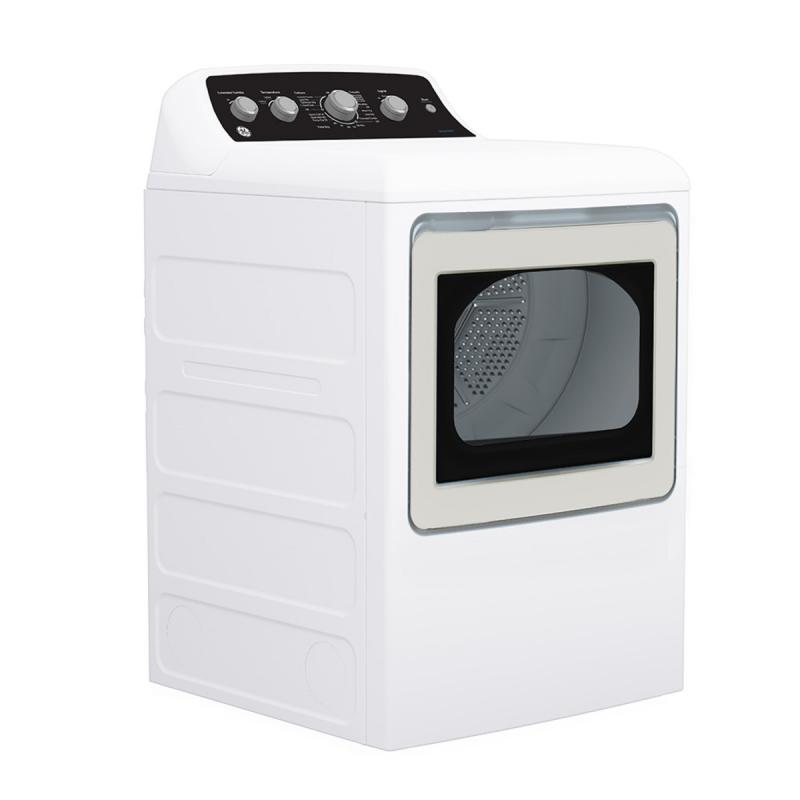 27" GE 7.2 Cu. Ft. Top Load Gas Dryer with SaniFresh Cycle in White - GTD49GBMRWS