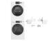 GE Stack Bracket Kit and Front Load Washer and Electric Dryer - GFA24KITL-GFW148SSMWW-GFD14JSINWW