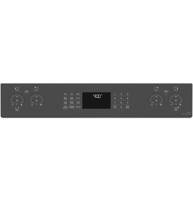 30" GE Profile 5.3 Cu. Ft. Smart Slide-In Electric Convection Fingerprint Resistant Range - PSS93YPFS
