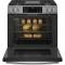 30" GE Profile 5.6 Cu. Ft. Slide-In Convection Gas Range With WiFi Connect In Stainless Steel - PCGS930YPFS