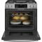 30" GE Profile 5.7 Cu. Ft. Dual Fuel Slide-in Range With Wifi In Stainless Steel - PC2S930YPFS