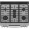 30" GE Profile Slide-In Double Oven Gas Range With Wifi In Stainless Steel - PCGS960YPFS