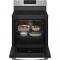 30" GE Profile Freestanding Electric Range with No-Preheat Air Fry - PCB900YVFS