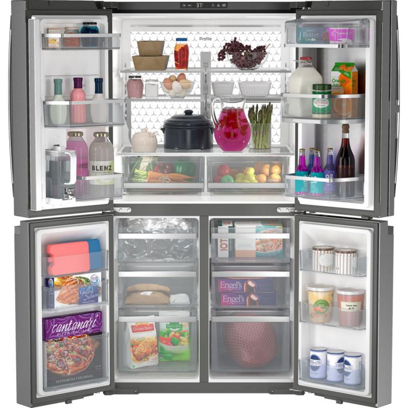 36" GE Profile 28.4 Cu. Ft. 4-Door French Door Refrigerator - PAD28BYTFS