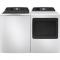27" GE Profile 7.3 Cu. Ft. Electric Dryer with Sanitize Cycle in White - PTD70EBMTWS