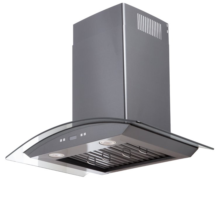 30" Vesta Cologne 900 CFM Wall Mount Range Hood in Black Stainless Steel - VRH-COLOGNE-30BS