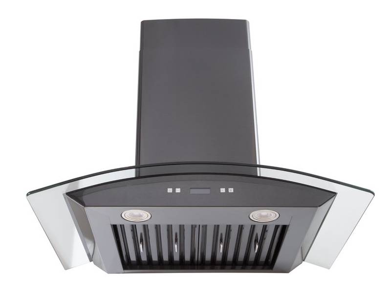 30" Vesta Cologne 900 CFM Wall Mount Range Hood in Black Stainless Steel - VRH-COLOGNE-36BS