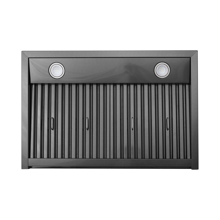 36" Vesta Stuttgart 900 CFM Wall Mount Range Hood in Black Stainless Steel - VRH-STUTTGART-36BS