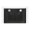 30" Vesta Amsterdam 800 CFM Wall Mount Range Hood in Black Stainless Steel - VRH-AMSTERDAM-30BS