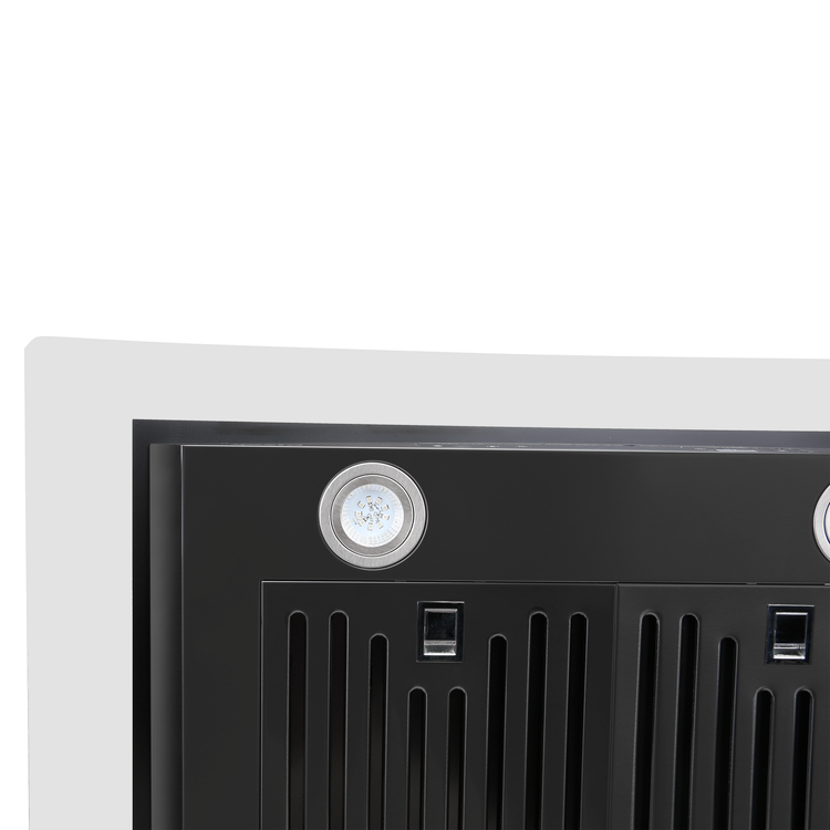 30" Vesta Amsterdam 800 CFM Wall Mount Range Hood in Black Stainless Steel - VRH-AMSTERDAM-30BS