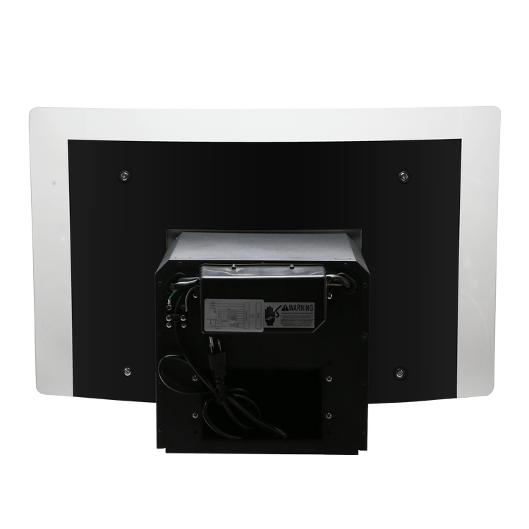 30" Vesta Amsterdam 800 CFM Wall Mount Range Hood in Black Stainless Steel - VRH-AMSTERDAM-30BS