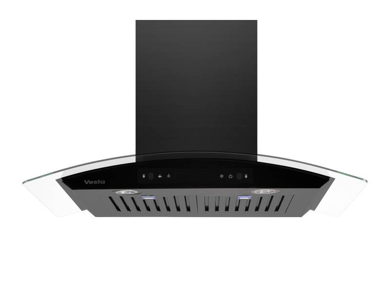 36" Vesta Amsterdam 800 CFM Wall Mount Range Hood in Black Stainless Steel - VRH-AMSTERDAM-36BS