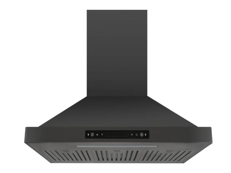 30" Vesta Brussels 800 CFM Wall Mount Range Hood in Black Stainless Steel - VRH-BRUSSELS-30BS