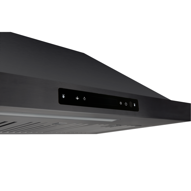 30" Vesta Brussels 800 CFM Wall Mount Range Hood in Black Stainless Steel - VRH-BRUSSELS-30BS