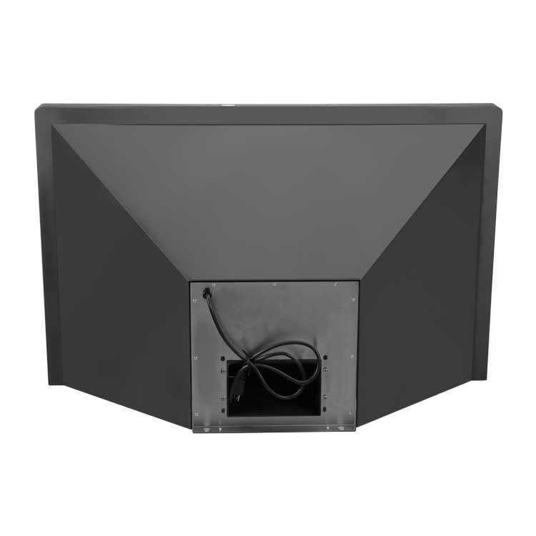 36" Vesta Brussels 800 CFM Wall Mount Range Hood in Black Stainless Steel - VRH-BRUSSELS-36BS