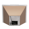 36" Vesta Brussels 800 CFM  Wall Mount Range Hood in Gold Stainless Steel - VRH-BRUSSELS-36GS