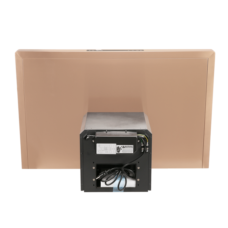 30" Vesta Copenhagen 800 CFM Wall Mount Range Hood in Gold Stainless Steel - VRH-COPENHAGEN-30GS