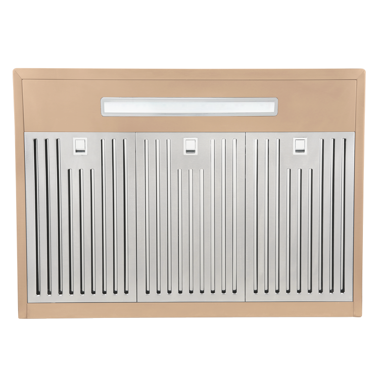 36" Vesta Copenhagen 800 CFM Wall Mount Range Hood in Gold Stainless Steel - VRH-COPENHAGEN-36GS