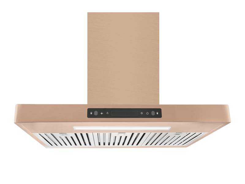 36" Vesta Copenhagen 800 CFM Wall Mount Range Hood in Gold Stainless Steel - VRH-COPENHAGEN-36GS