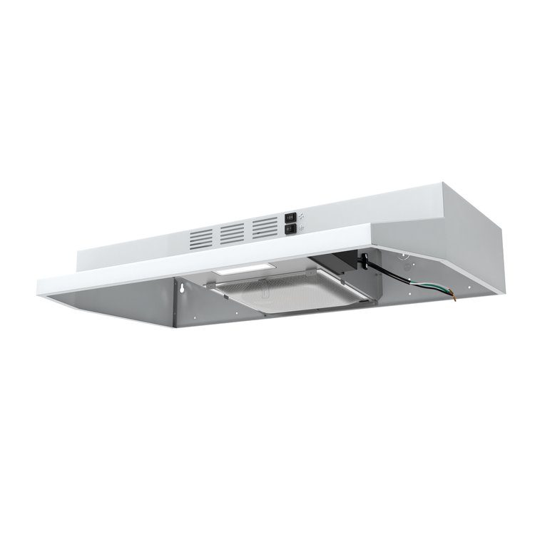 30" Vesta Cincinnati White Under Cabinet Range Hood - VRH-CINCINNATI-30WH