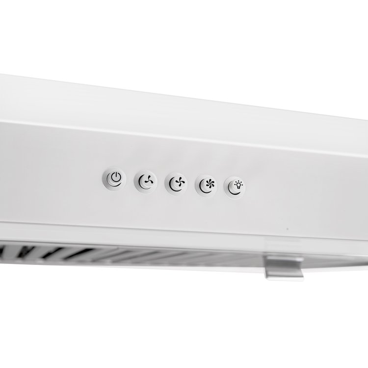 30" Vesta Chicago 750 CFM Under Cabinet Range Hood in  White - VRH-CHICAGO-30WH