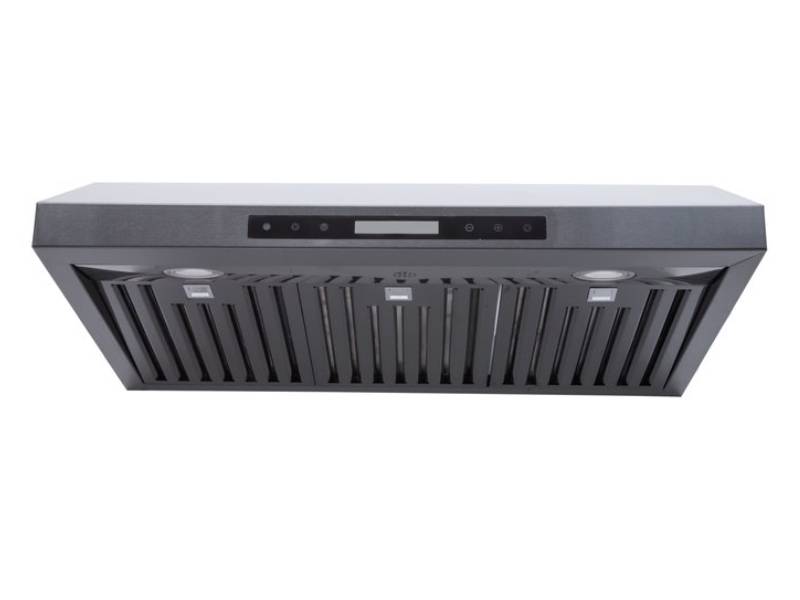 30" Vesta Houston 900 CFM Under Cabinet Range Hood in Black Stainless Steel - VRH-HOUSTON-30BS