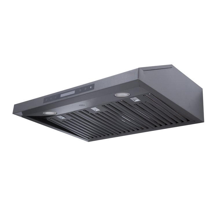 36" Vesta Houston 900 CFM Under Cabinet Range Hood in Black Stainless Steel - VRH-HOUSTON-36BS