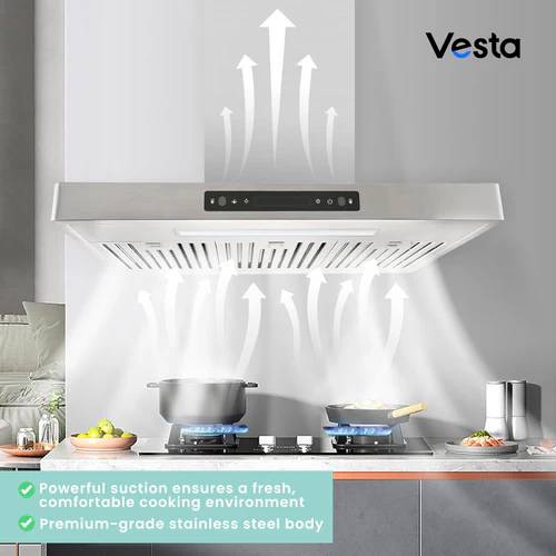 24" Vesta Copenhagen Wall-Mounted Range Hood - VRH-COPENHAGEN-24SS