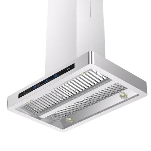 36" Vesta Bucharest Island Range Hood in Stainless Steel - VRH-BUCHAREST-36SS