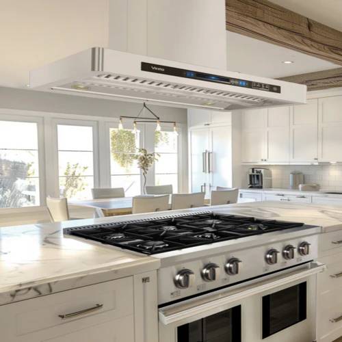 36" Vesta Bucharest Island Range Hood in Stainless Steel - VRH-BUCHAREST-36SS