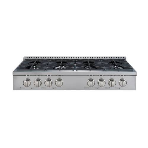 48" Vesta Quebec 8 Burners Gas Rangetop Cooktop - VRG-QUEBEC-48SS