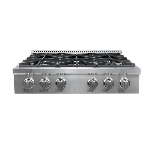 36" Vesta Quebec Gas Rangetop Cooktop - VRG-QUEBEC-36SS