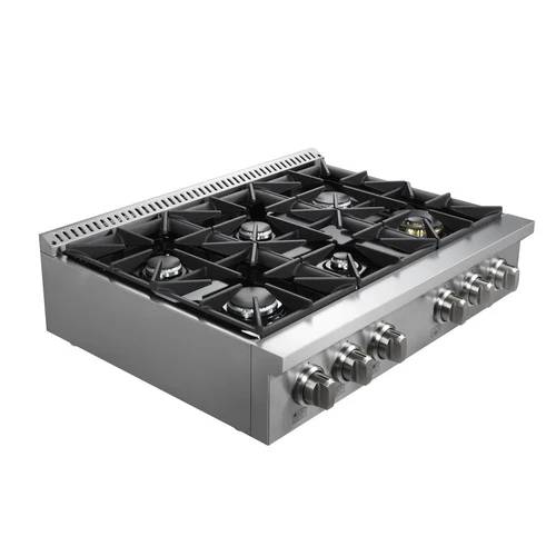 36" Vesta Quebec Gas Rangetop Cooktop - VRG-QUEBEC-36SS